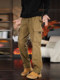 American loose straight velvet work pants men's retro all-match sports pants heavyweight thickened cotton casual pants