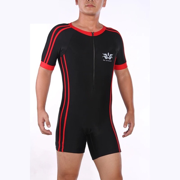 Men's One Piece Swimsuit One Piece Tracksuit Weightlifting Suit High Stretch Wrestling Suit Tight Fitness One Piece