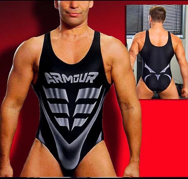 One-piece athletics training suit Elastic foot beauty Vest wrestling suit fitness weightlifting suit factory store