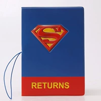 Cool Cartoon Superman Passport Cover Đa chức năng Hộ chiếu Gói du lịch không thấm nước Tài liệu lưu trữ vé Gói thẻ bao bọc tài liệu