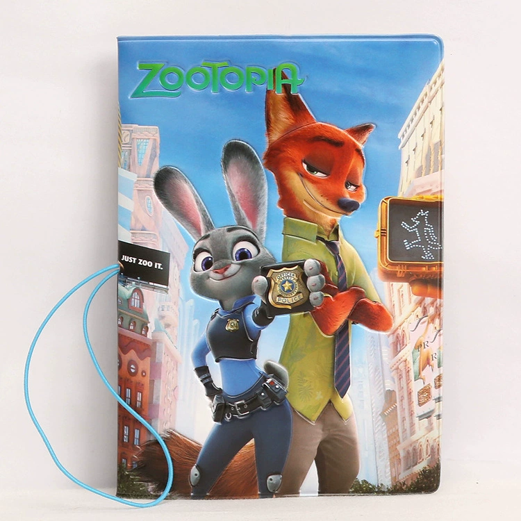 Zootopia Crazy Animal City Cartoon Gói hộ chiếu Du lịch Tài liệu Hộ chiếu Không thấm nước Vỏ thẻ Trường hợp Chủ vé ví đựng thẻ nhiều ngăn