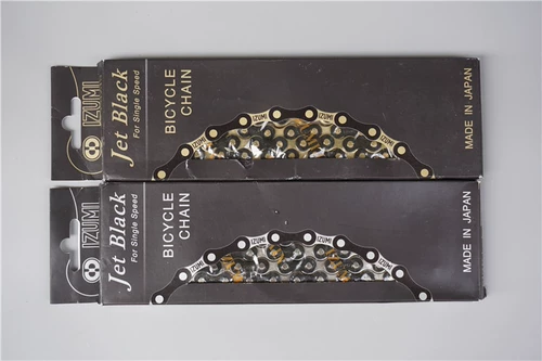 Изуми однострочный рис, мертвая летающая полоса, супер влажная и устойчивая к износому устойчивости NJS Black Gold Одно скорость велосипедная коробка велосипеда японская