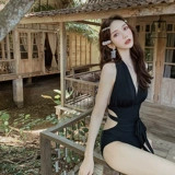 亦美珊 Черный сексуальный купальник, 2025 года, премиум класс