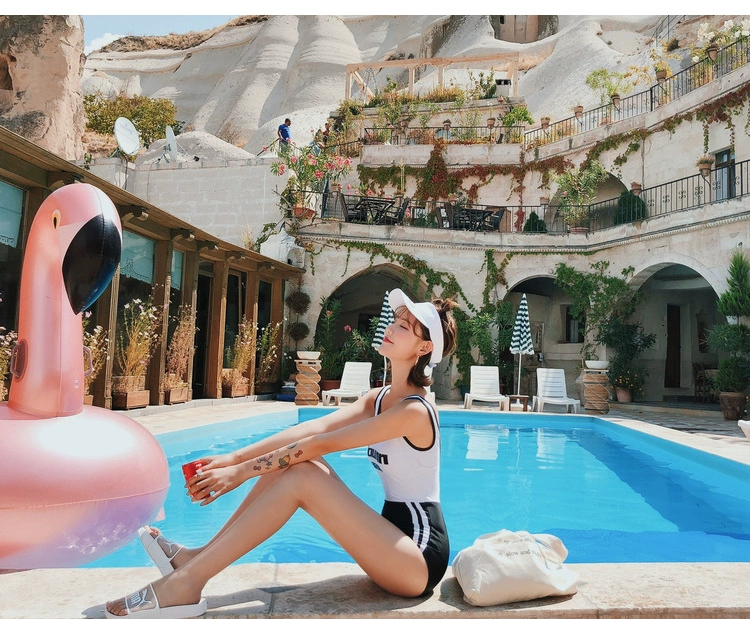 Áo tắm liền thân nữ bảo thủ hot hot 2018 thời trang mới gợi cảm áo tắm thể thao chuyên nghiệp mùa đông Hàn Quốc - Bộ đồ bơi One Piece