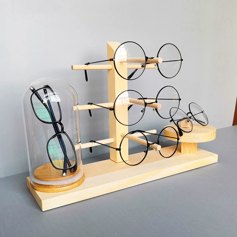 High-end glasses, stand, creative glass sunglasses