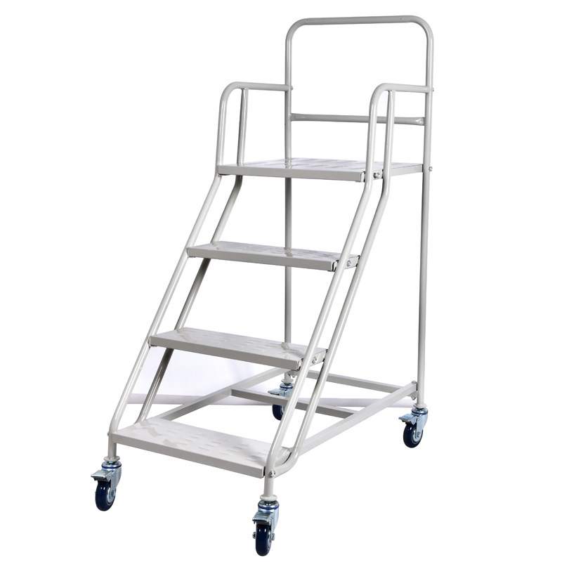 Supermarket mobile climbing platform Loading and unloading truck Round tube up and down freight elevator Household management truck removable