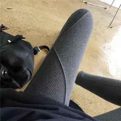 Korean version of MISS JUJU spring and autumn cotton thread splicing high-elastic non-ball wearing thin nine-point underwear women