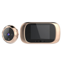 Home Visual Doorbell With Screen Display Monitor Cat Eye Head Night Vision Free for Disabled Persons with Disabilities Accessibility