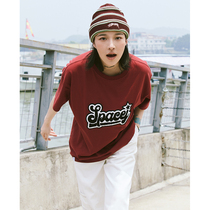 Jenny NASA Day Series Summer Short Sleeve T-Shirt Female Stars Printed Loose Tide Card Pure Cotton Half Sleeve Port Wind Brief