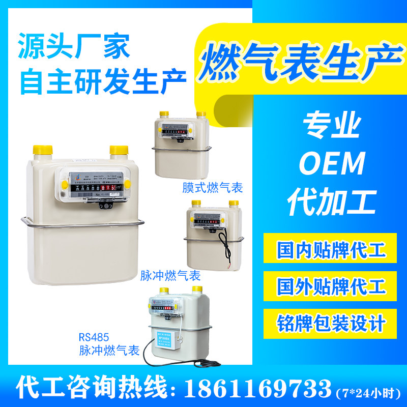 OEM Labelling Generation Processing Production Membrane Type Gas Meter RS485 Gas Table Exit Factory Self-Pick-up Price