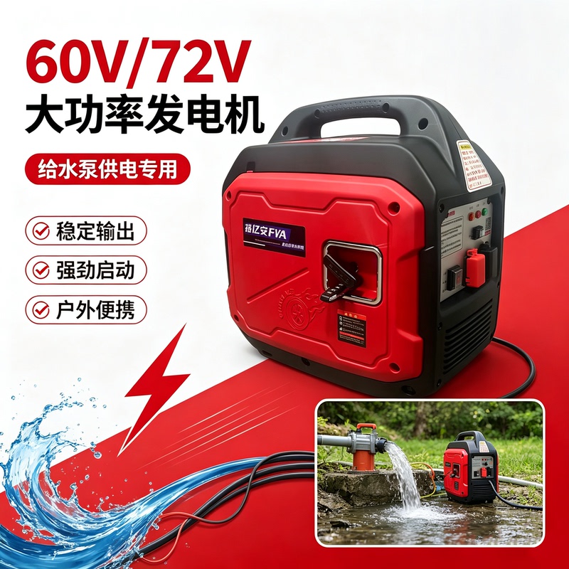 Generator for Water Pump 60V72V Generator Electric Vehicle Three-Wheeler Four-Wheeler Gasoline Silent Portable Generator Generator for Water Pump 60V72V Generator Electric Vehicle Three-Wheeler Four-Wheeler Gasoline Silent Portable Generator