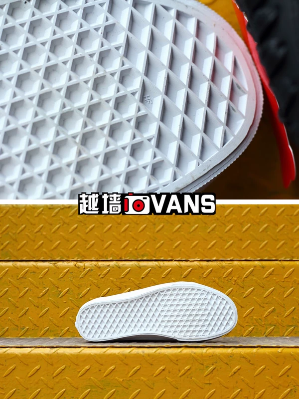 Vượt tường / Vans nam mới đen trắng thấp để giúp giày da rắn Old Skool VN0A38G3MS4 - Dép / giày thường