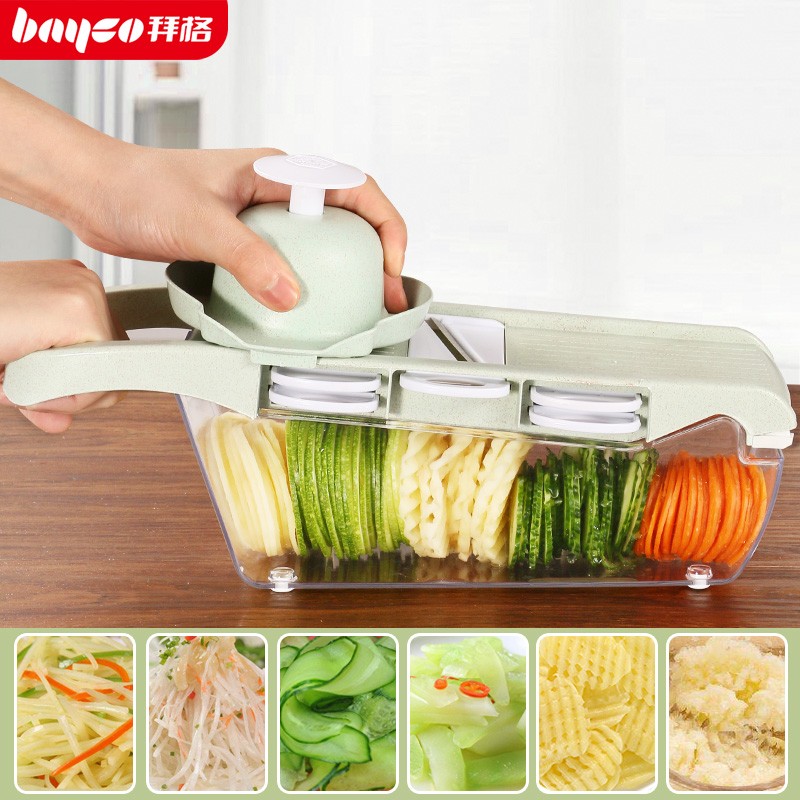 Baig home soil bean silverware kitchen supplies Multi-functional cut vegetables Sliced Vegetable fruit slicing Vegetable God