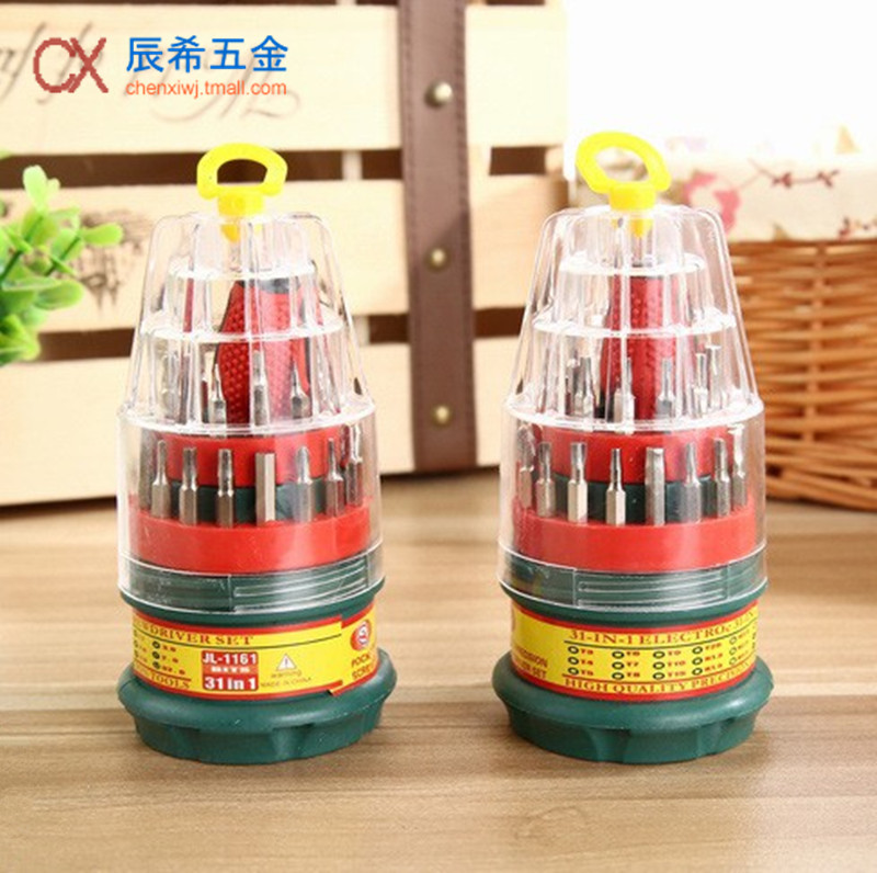 Large size pagoda screwdriver 31 all-in-one combined screwdriver with cross manual screwdriver set group