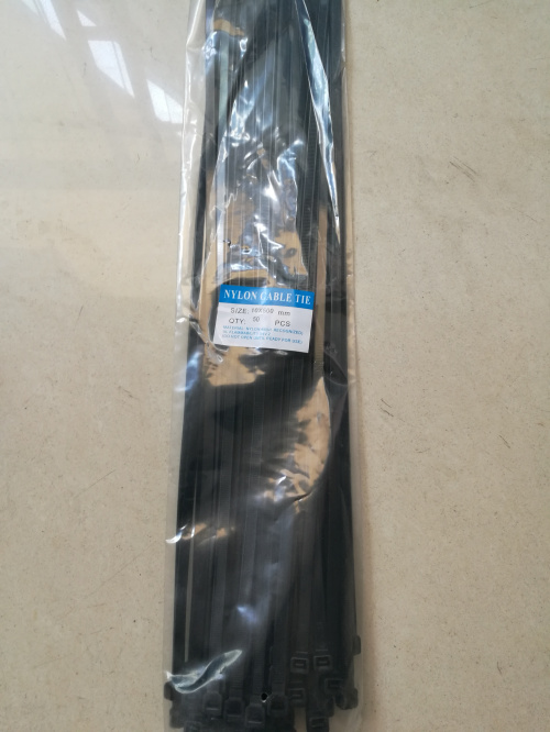 BLACK NYLON TIE 10 * 500mm PLASTIC SEAL strapping with wire corset with wire harness with 50 packets