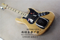 flyoung Jazz Bass 4-string electric bass ash wood body black pickguard black square frets upper and lower shells