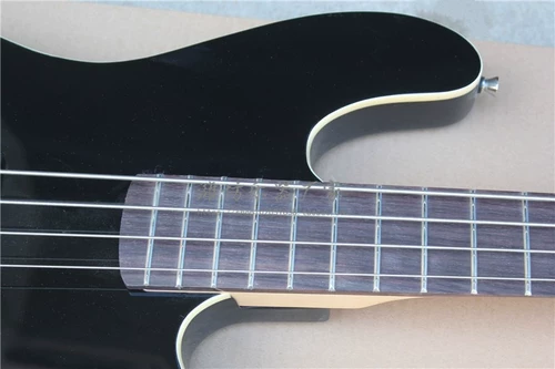 Flyoung Jazz Bass Bk 4 Strough Electric Bested Bested Black Body Rose Rose Ping Pib