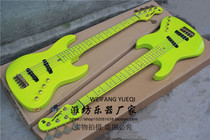 flyoung noon custom 4-string 5-string electric bass fruit green body and neck Wilkinson