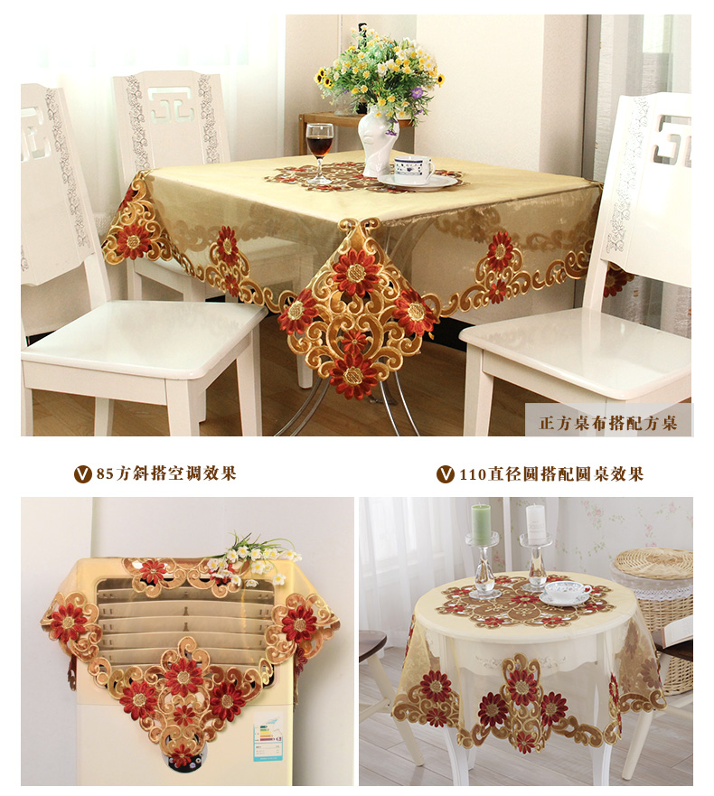 Khăn trải bàn vải lục địa Bắc Âu bàn vải bọc ghế đặt hình chữ nhật hộ gia đình bàn cà phê bàn ​​vải khăn trải bàn ăn đẹp