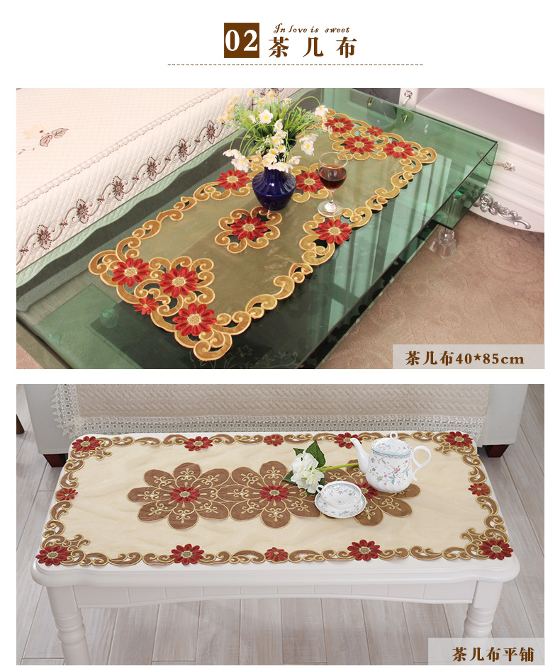 Khăn trải bàn vải lục địa Bắc Âu bàn vải bọc ghế đặt hình chữ nhật hộ gia đình bàn cà phê bàn ​​vải khăn trải bàn ăn đẹp