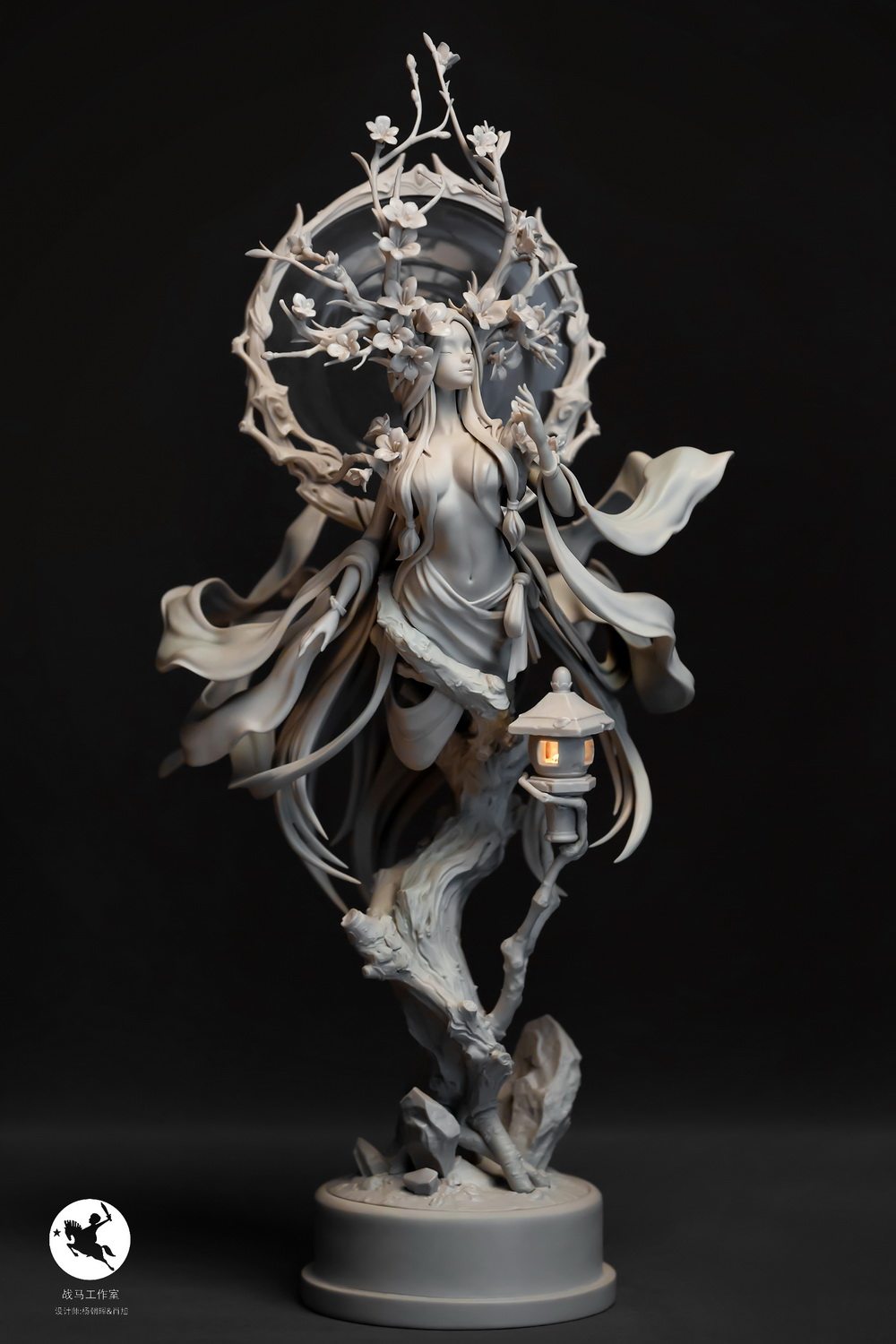 ZHBY Battle Horse Studio Original GK Work < Flower Language Peach Blossom > Grey Mold GK Screenshots