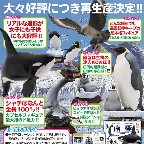 Chitan Club Antarctic Base Series Penguin Killer Whale Twist Egg Spot