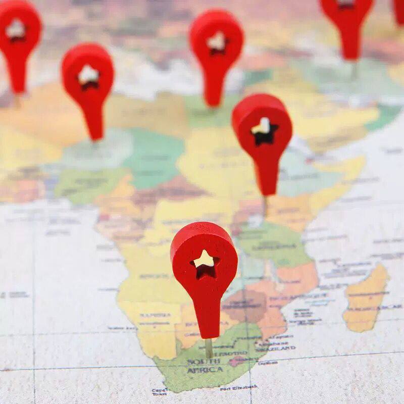 40 red hoist nails log large - scale cylinder pin - stained pin by nail map