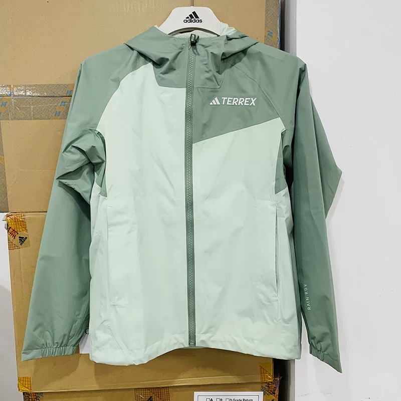 Adidas Women's Jacket Terrex Outdoor Windproof Hooded Jacket Casual Top Jd8377 Tag 899 Adidas Women's Jacket Terrex Outdoor Windproof Hooded Jacket Casual Top Jd8377 Tag 899