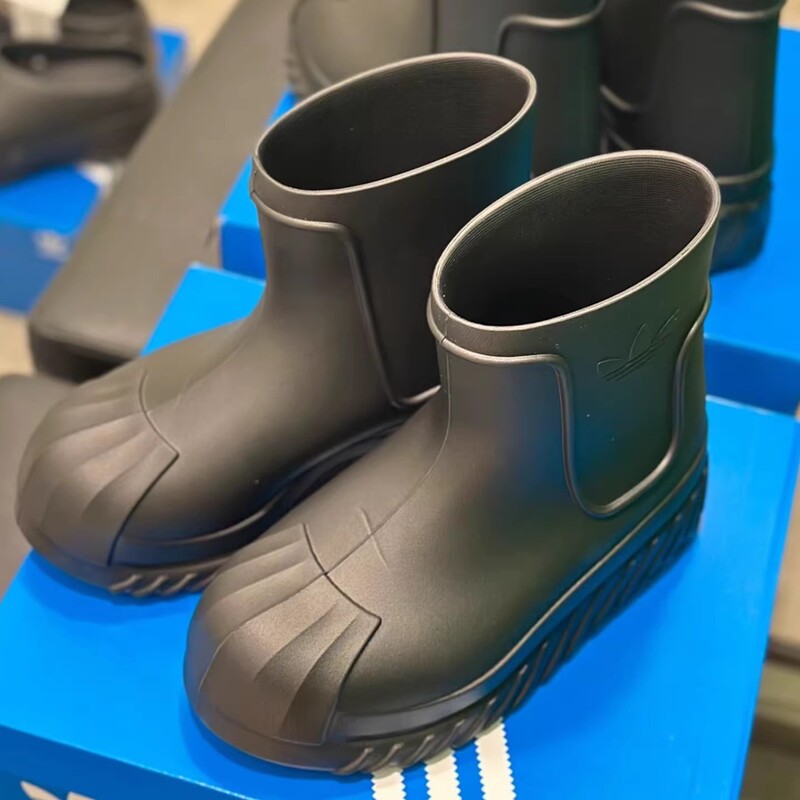 Adidas/Adidas Trefoil Outdoor Thick-Soled Shell Toe Height-Increasing Boots High-Top Rain Boots Ig3029
