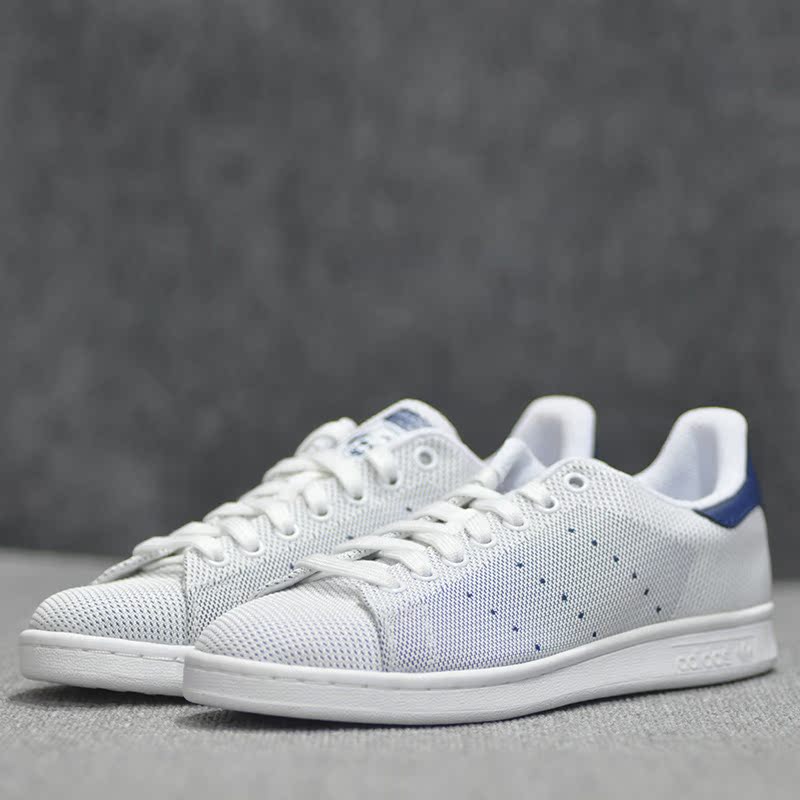 Adidas clover STAN SMITH giày thể thao và giải trí cổ điển nam đuôi xanh B24710 ưu đãi đặc biệt BB0066 - Dép / giày thường giày thể thao đế cao