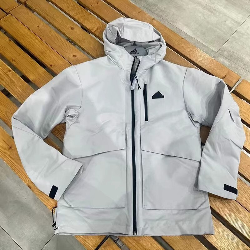 Adidas/Adidas Official Authentic Men's Loose Velvet-Lined Sports Hooded Jacket It3953 Adidas/Adidas Official Authentic Men's Loose Velvet-Lined Sports Hooded Jacket It3953