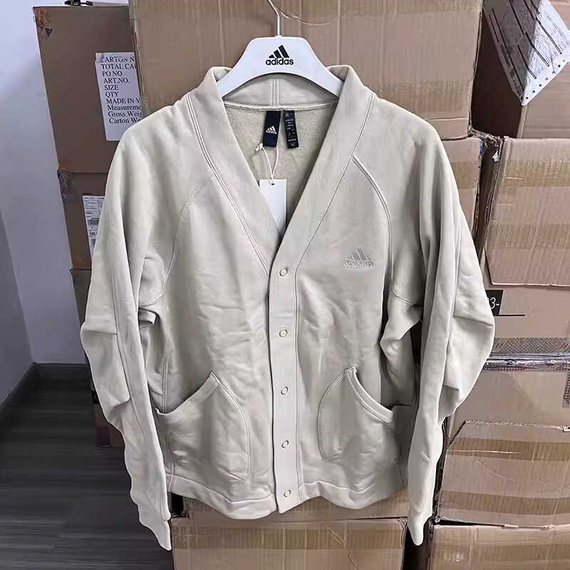 Adidas/Adidas-As Cardigan Men's Sports Sweater Casual Sweater Iy4281