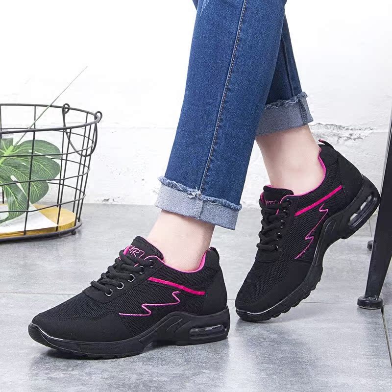 舞蹈鞋女2018夏季新款软底网面女鞋成人广场