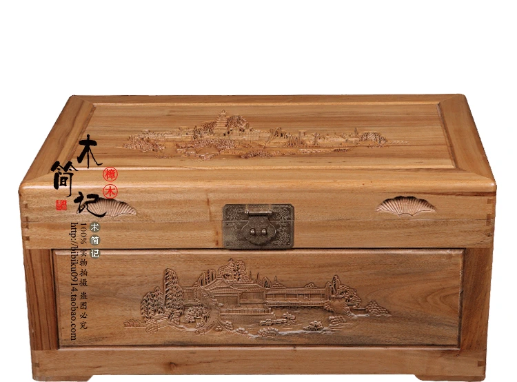Dongyang nhà sản xuất 100% đầy đủ hộp gỗ lưu trữ lưu trữ rắn áo gỗ hộp thư pháp và bộ sưu tập tranh K001 cung cấp đặc biệt - Cái hộp thùng gỗ trang trí