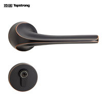 Top Solid Edge Arc Series Room Door Lock Home Universal Modern Brief Approximately Silent Lock Indoor Bedroom Door Handle