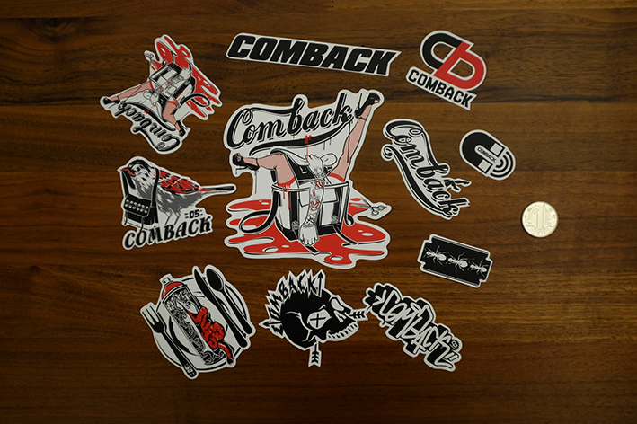 comeback sticker bicycle frame computer luggage graffiti waterproof sticker