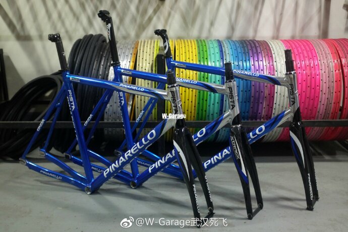 pinarello pista track frame site dead fly single speed bike aluminum frame carbon fork