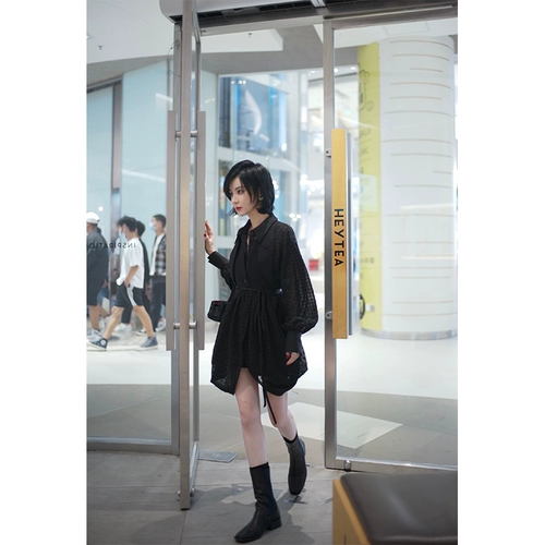 Nanastore Nishe Cold Wind Design Рубашка Pure Desire горы нерегулярная рубашка рубашка маленькое платье