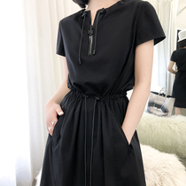 NANASTORE2021 new summer lace-up dress female mid-length temperament thin early spring new long dress