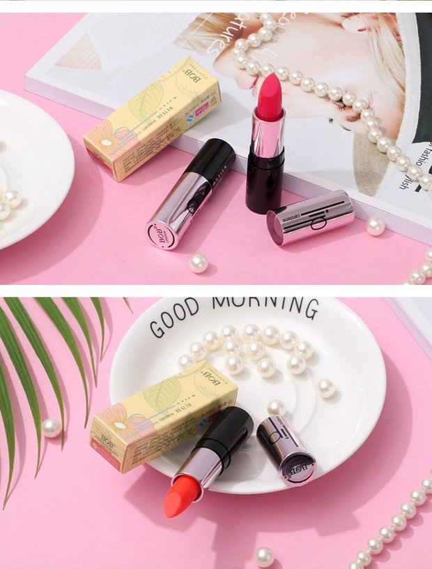 Chính hãng BOB Red Carotene Lip Balm Tomato Water Bright Lipstick Moisturising son bbia màu 25