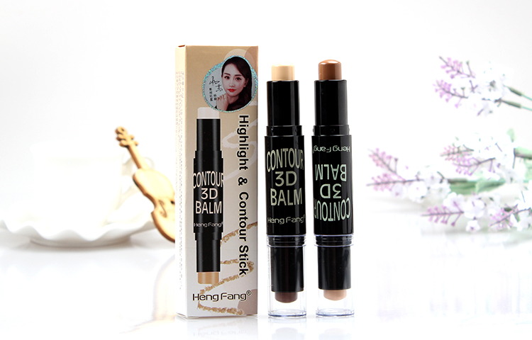 Hengfang đôi đầu sửa chữa khả năng thanh ánh sáng cao kem che khuyết điểm sáng thanh stereo không thấm nước bóng mũi bóng mặt khả năng sửa chữa phấn bắt sáng catrice high glow mineral highlighting powder