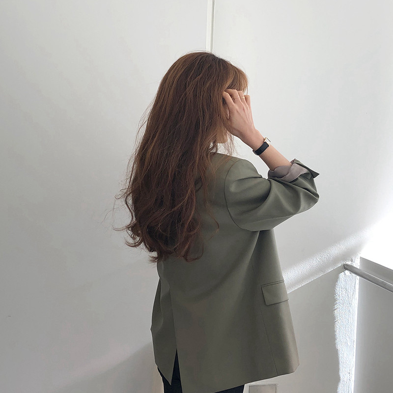 South Korea 2022 Spring new high-end small subshorts Western suit South Korean version easing Inron wind suit jacket woman