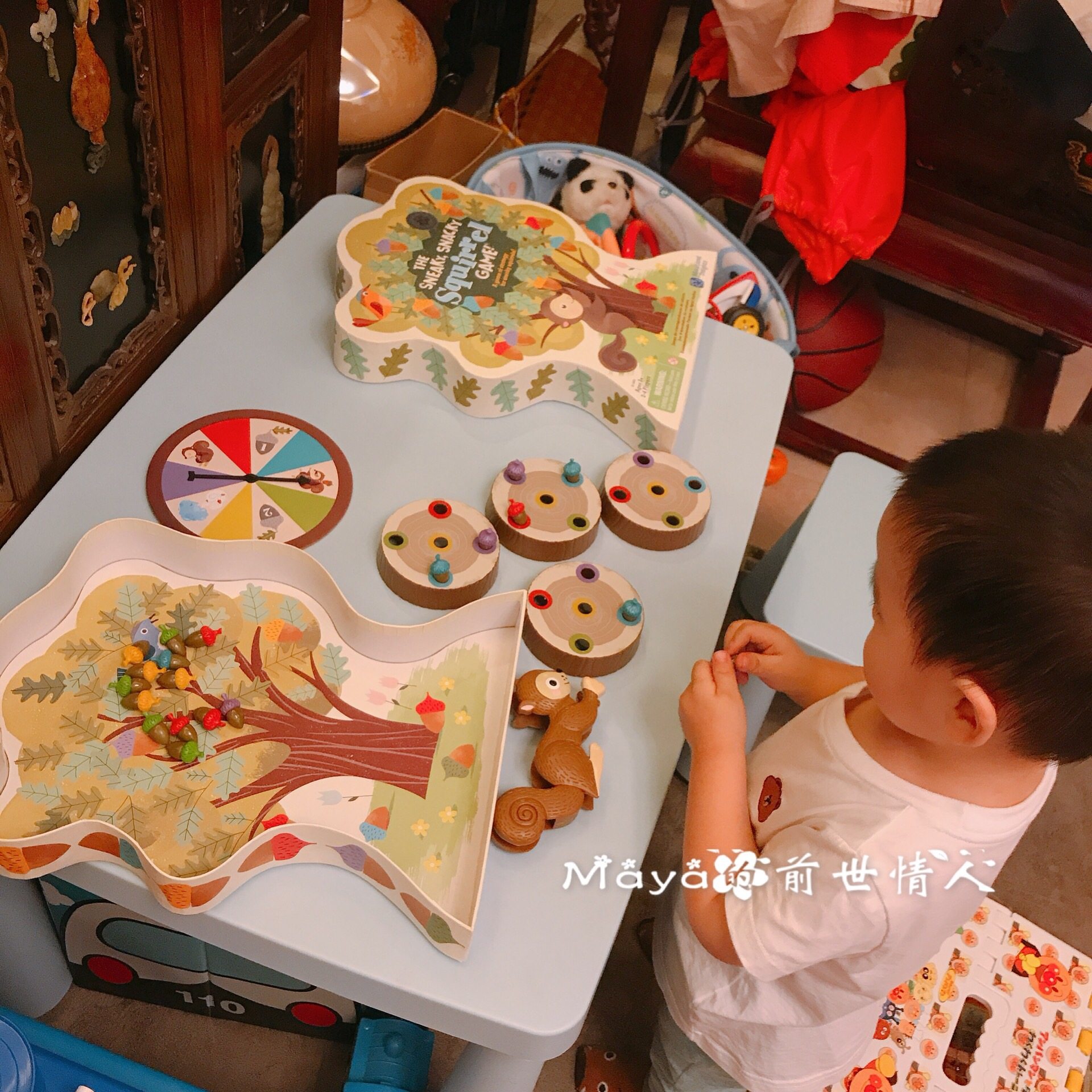 U.S. learning resources Squirrel Picking Aorns to Eat Nuts Children's Educational Desktop Game Toys