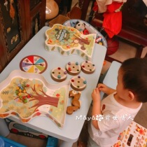 American learning resources Squirrels pick acorns and eat nuts Childrens educational table game toys