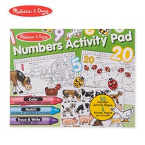 American Melissa Doug Farm Digital Color Shape Exercise Book Coloring Book Childrens Painting Set