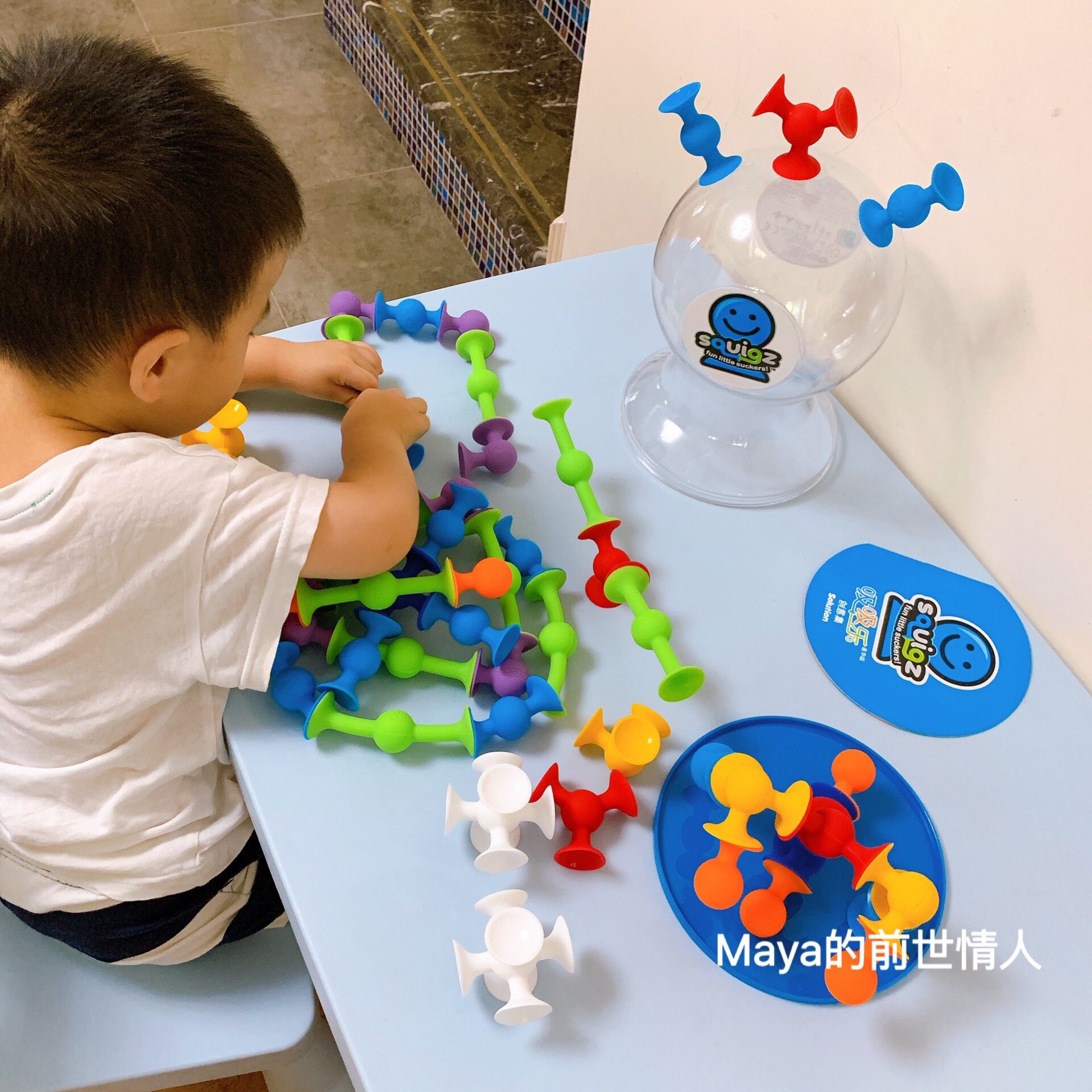 Think tank Squigz suction music children's creative puzzle building blocks award-winning toy baby travel car dining portable