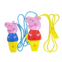Peppa Pig whistle toy baby birthday gift cartoon whistle childrens puzzle kindergarten party shaking sound
