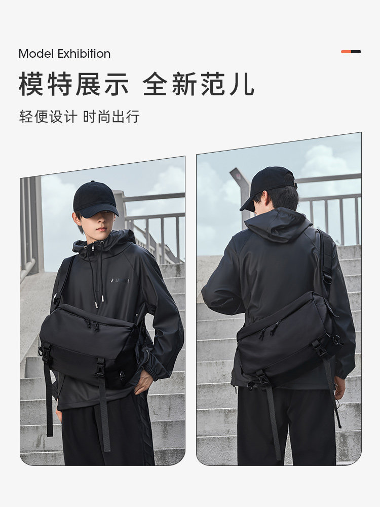 Crossbody Bag for Men 2025 New Casual Commuter Men's Bag Horizontal Messenger Bag Short Trip Shoulder Bag Large Capacity