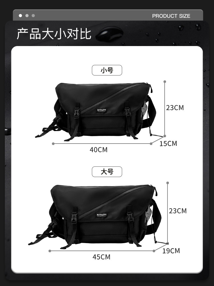 Men's Crossbody Bag 2025 New Fashion Shoulder Backpack Travel Large Capacity Casual Trendy College Student High-End Sense