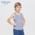 Quần áo mùa hè New Boy không tay Vest Với ​​Big Boy Vòng cổ Gabire trẻ em sọc không tay T-shirt. 